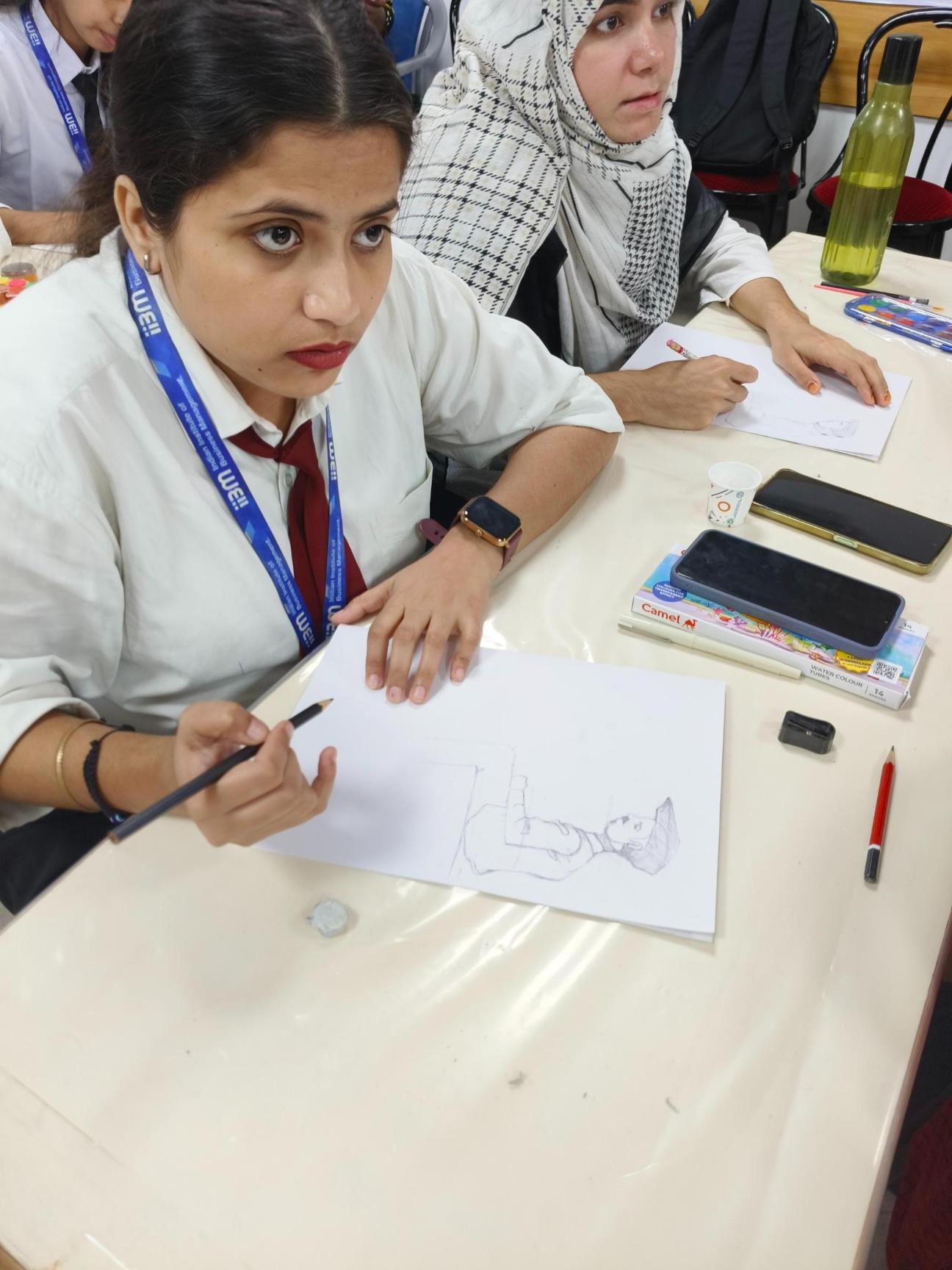 Rahul Soni Conducts “All Can Sketch” Workshop for PGDM, BBA, BCA & MAMC Students at IIBM and ZHI Patna